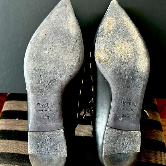 Valentino Rockstud Flats, black leather, used - Picture 7 of 8